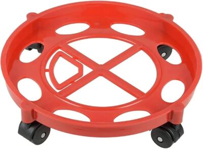 Round gas cylinder trolley